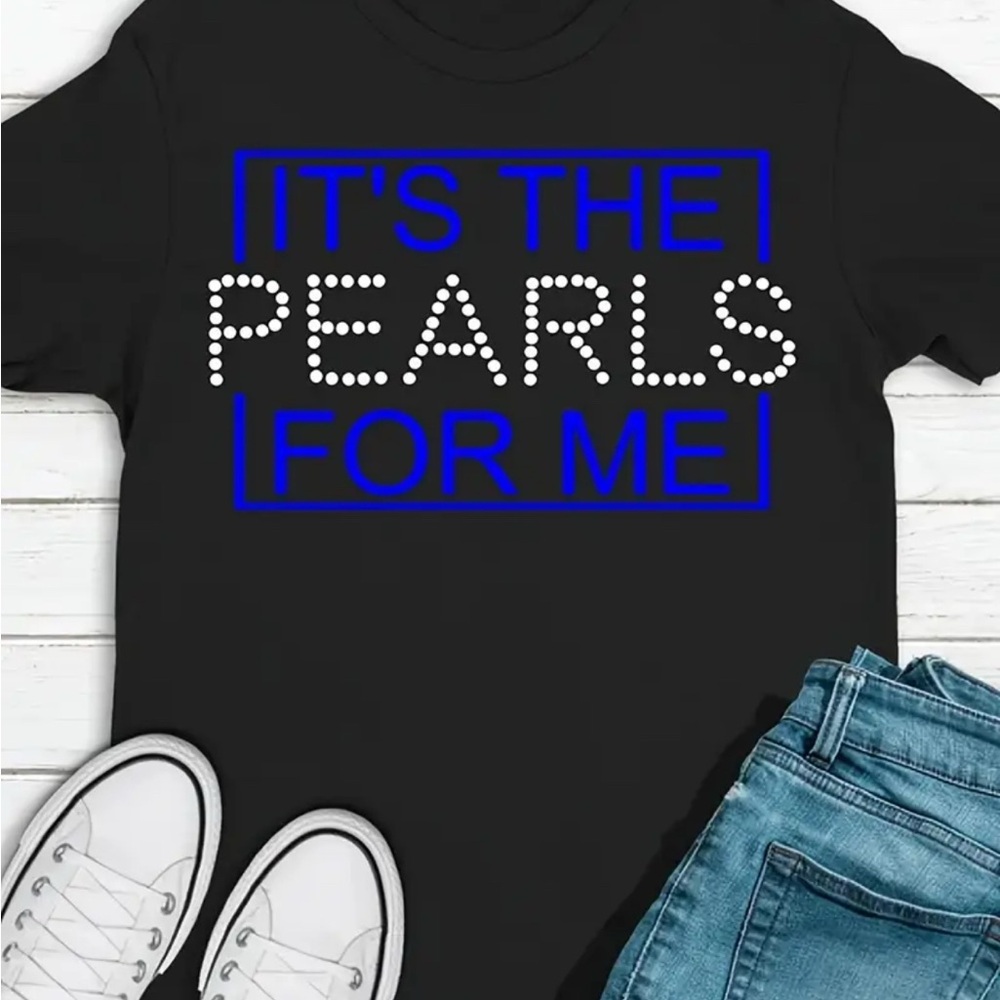 Zeta Sorority Blue and White Text 2XL